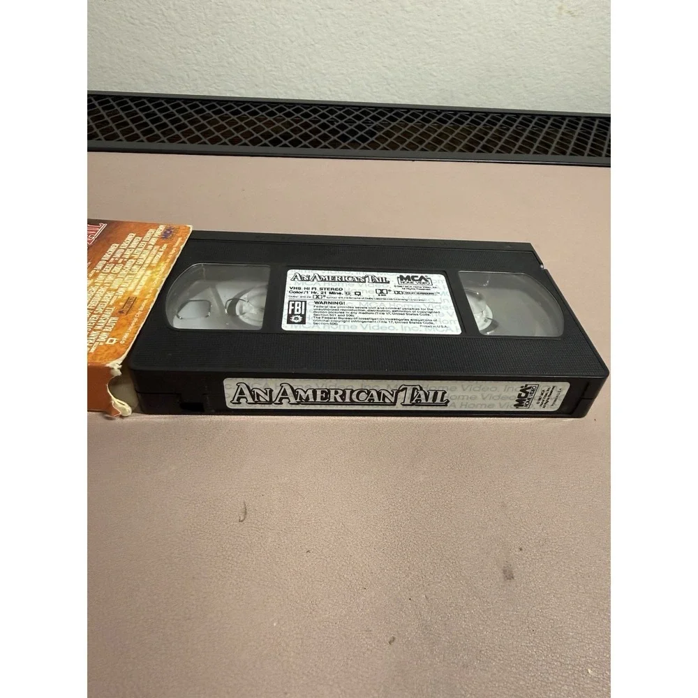 AN AMERICAN TAIL (VHS 1987) Steven Spielberg MCA‎ Home Video Tested Animated